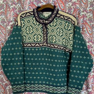 Vintage LL Bean Scandinavian Style Sweater